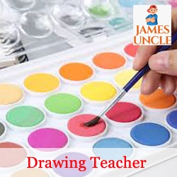 Drawing teacher Mr. Amit Roy in Kharsarai